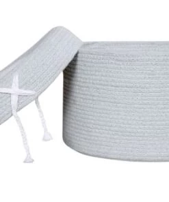 Lorena Canals Boîtes Et Paniers De Rangements Enfant Panier En Coton Bleu 20xØ30 -Coussins enfant Soldes 2022 panier en coton bleu 20xoe30 4