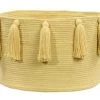 Lorena Canals Boîtes Et Paniers De Rangements Enfant Panier En Coton Jaune 30xØ45 -Coussins enfant Soldes 2022 panier en coton jaune 30xoe45