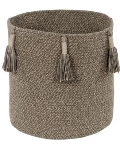 Lorena Canals Boîtes Et Paniers De Rangements Enfant Panier En Coton Marron Ø30x30