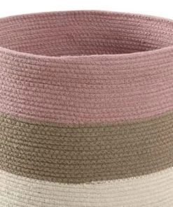 Lorena Canals Boîtes Et Paniers De Rangements Enfant Panier En Coton Rose 50xØ35 -Coussins enfant Soldes 2022 panier en coton rose 50xoe35 1