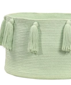 Lorena Canals Boîtes Et Paniers De Rangements Enfant Panier En Coton Vert 30xØ45 -Coussins enfant Soldes 2022 panier en coton vert 30xoe45 2