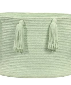 Lorena Canals Boîtes Et Paniers De Rangements Enfant Panier En Coton Vert 30xØ45