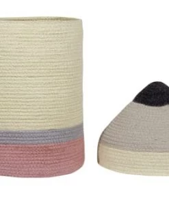 Lorena Canals Boîtes Et Paniers De Rangements Enfant Panier En Forme De Crayon En Coton Jaune Ø25x45 -Coussins enfant Soldes 2022 panier en forme de crayon en coton jaune oe25x45 4