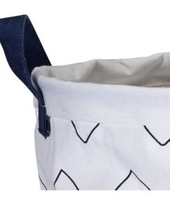 Sauthon Boîtes Et Paniers De Rangements Enfant Panière De Rangement Tissu 31x39x31cm En Coton Blanc -Coussins enfant Soldes 2022 paniere de rangement tissu 31x39x31cm en coton blanc 2
