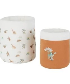 Maisons Du Monde Boîtes Et Paniers De Rangements Enfant Paniers De Rangement En Gaze De Coton Imprimé Multicolore (x2)