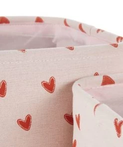 Maisons Du Monde Boîtes Et Paniers De Rangements Enfant Paniers De Rangement Motifs Cœurs Roses (x2) -Coussins enfant Soldes 2022 paniers de rangement motifs coeurs roses x2 1000 0 24 225811 2