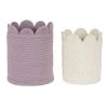 Maisons Du Monde Boîtes Et Paniers De Rangements Enfant Paniers De Rangement Tressés Vieux Mauve Et Blanc (x2) -Coussins enfant Soldes 2022 paniers de rangement tresses vieux mauve et blanc x2 1000 12 36 225823 1