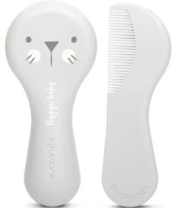 Suavinex Accessoires De Salle De Bain Enfant Peigne Et Brosse Hygge Baby Lapin Gris