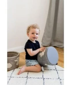 Kindsgut Boîtes Et Paniers De Rangements Enfant Petit Panier De Rangement En Coton Gris -Coussins enfant Soldes 2022 petit panier de rangement en coton gris 3
