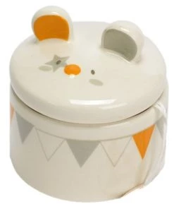 Amadeus Accessoires De Salle De Bain Enfant Petite Boite à Dents De Lait Blanche