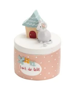 Amadeus Accessoires De Salle De Bain Enfant Petite Boite à Dents De Lait Rose