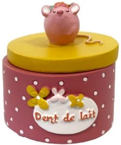 Amadeus Accessoires De Salle De Bain Enfant Petite Boite à Dents De Lait Rose