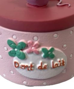 Coussins enfant Soldes 2022 -Coussins enfant Soldes 2022 petite boite a dents de lait rose pastel 1