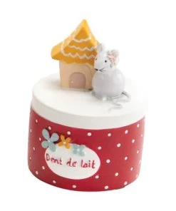 Amadeus Accessoires De Salle De Bain Enfant Petite Boite à Dents De Lait Rouge