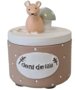 Amadeus Accessoires De Salle De Bain Enfant Petite Boîte Marron à Dents De Lait -Coussins enfant Soldes 2022 petite boite taupe a dents de lait 4