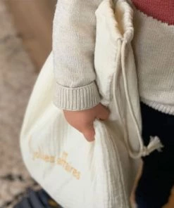 Cocoeko Boîtes Et Paniers De Rangements Enfant Pochon En Double Gaze De Coton Ecru -Coussins enfant Soldes 2022 pochon en double gaze de coton ecru 3