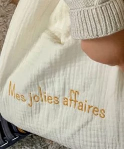 Cocoeko Boîtes Et Paniers De Rangements Enfant Pochon En Double Gaze De Coton Ecru -Coussins enfant Soldes 2022 pochon en double gaze de coton ecru 4