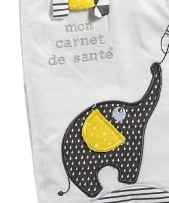Sauthon Accessoires De Salle De Bain Enfant Protège Carnet De Santé En Coton Gris -Coussins enfant Soldes 2022 protege carnet de sante en coton gris 9