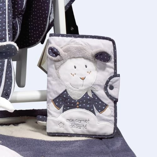 Sauthon Accessoires De Salle De Bain Enfant Protège Carnet De Santé Mouton En Coton Blanc 5 Sauthon Accessoires De Salle De Bain Enfant Protège Carnet De Santé Mouton En Coton Blanc – Image 3