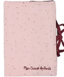 BB & Co Accessoires De Salle De Bain Enfant Protège Carnet De Santé Rose à Pois Dorés