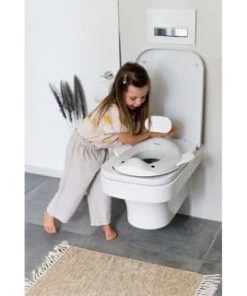 Kindsgut Accessoires De Salle De Bain Enfant Réducteur De Toilette Baleine Pour Enfants Gris Clair -Coussins enfant Soldes 2022 reducteur de toilette baleine pour enfants gris clair 1