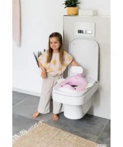 Kindsgut Accessoires De Salle De Bain Enfant Réducteur De Toilette Baleine Pour Enfants Rose Pâle -Coussins enfant Soldes 2022 reducteur de toilette baleine pour enfants rose pale 1