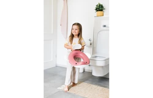 Kindsgut Accessoires De Salle De Bain Enfant Réducteur De Toilette Baleine Pour Enfants Vieux Rose 6 Kindsgut Accessoires De Salle De Bain Enfant Réducteur De Toilette Baleine Pour Enfants Vieux Rose – Image 4