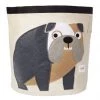 3 Sprouts Boîtes Et Paniers De Rangements Enfant Sac à Jouets Bulldog -Coussins enfant Soldes 2022 sac a jouets bulldog