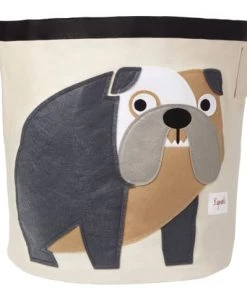 3 Sprouts Boîtes Et Paniers De Rangements Enfant Sac à Jouets Bulldog