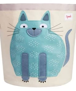 3 Sprouts Boîtes Et Paniers De Rangements Enfant Sac à Jouets Chat