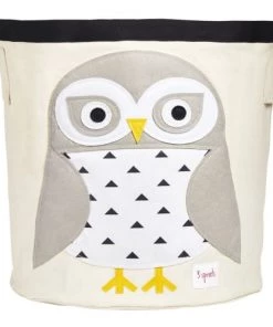 3 Sprouts Boîtes Et Paniers De Rangements Enfant Sac à Jouets Chouette