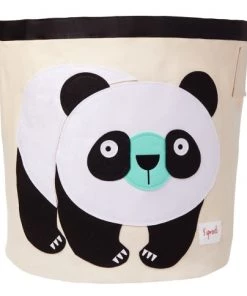 3 Sprouts Boîtes Et Paniers De Rangements Enfant Sac à Jouets Panda (43 X 43 Cm)