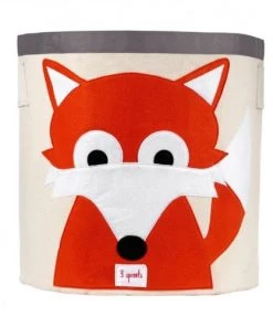 3 Sprouts Boîtes Et Paniers De Rangements Enfant Sac à Jouets Renard