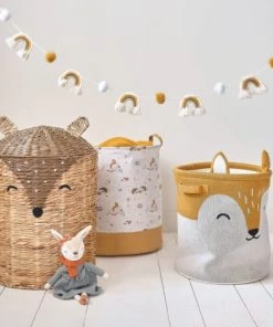 Maisons Du Monde Boîtes Et Paniers De Rangements Enfant Sac De Rangement Enfant Renard Orange, Blanc Et Noir -Coussins enfant Soldes 2022 sac de rangement enfant renard orange blanc et noir 1000 9 29 215484 9