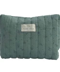 Gabrielle Paris Accessoires De Salle De Bain Enfant Trousse De Toilette En Gaze De Coton Bio à Motifs Vert