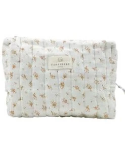 Gabrielle Paris Accessoires De Salle De Bain Enfant Trousse De Toilette En Gaze De Coton Biologique à Motifs Crème -Coussins enfant Soldes 2022 trousse de toilette en gaze de coton biologique a motifs creme 3