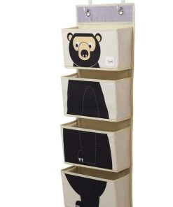 3 Sprouts Boîtes Et Paniers De Rangements Enfant Vide-poches à Suspendre Ours